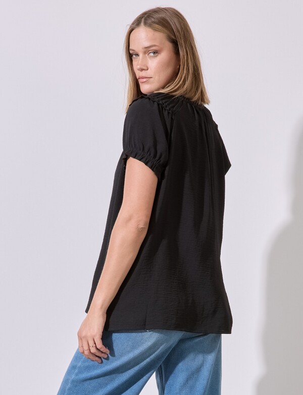 Blusa Frunces NEGRO