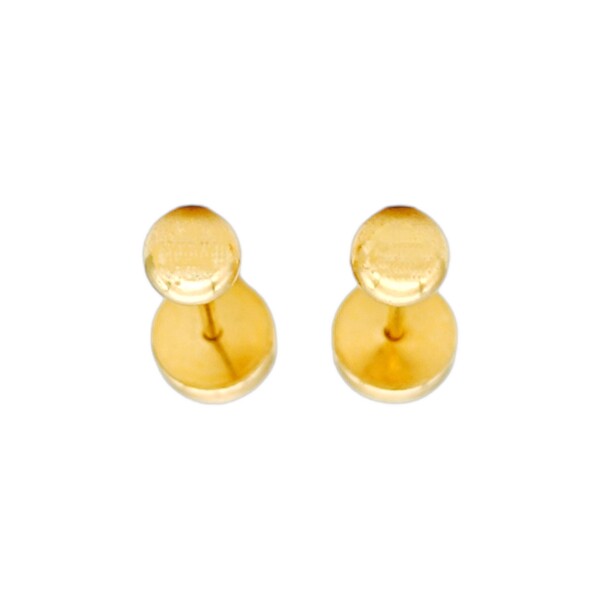 Abridores Bolita-Oro 18k-Sin piedra-AB9529 sinpiedra