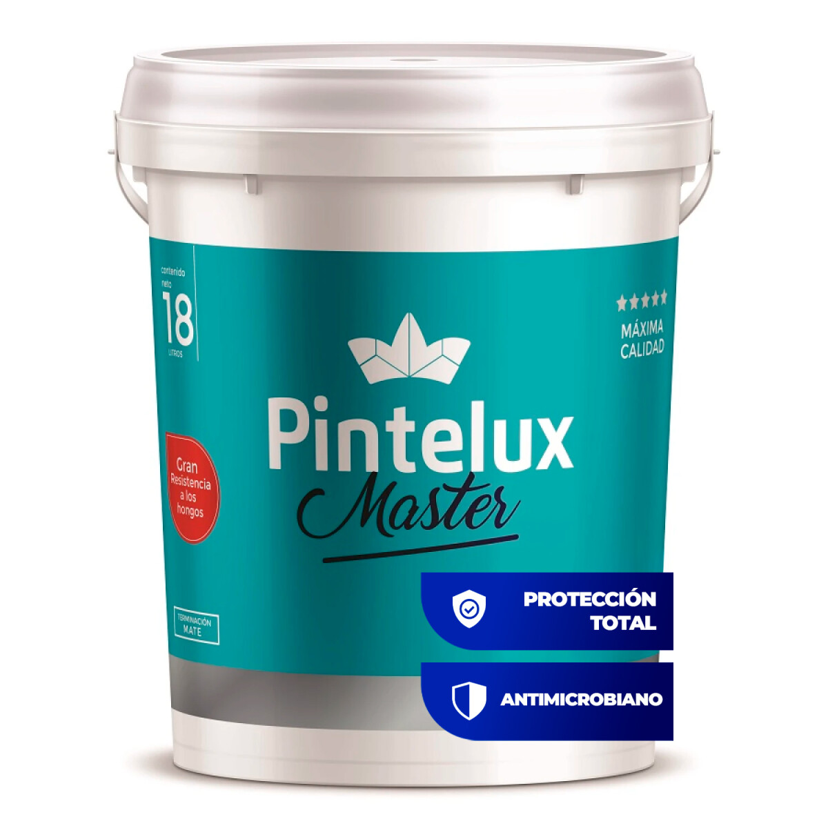 MASTER SUPER LAVABLE MATE ANTIBACTERIAL 18 LT. 