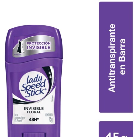 LADY SPEED STICK DESODORANTE WOMEN BARRA INVISIBLE FLORAL 45gr LADY SPEED STICK DESODORANTE WOMEN BARRA INVISIBLE FLORAL 45gr