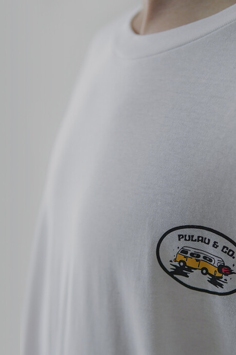 Remera Pulau Combi Blanco