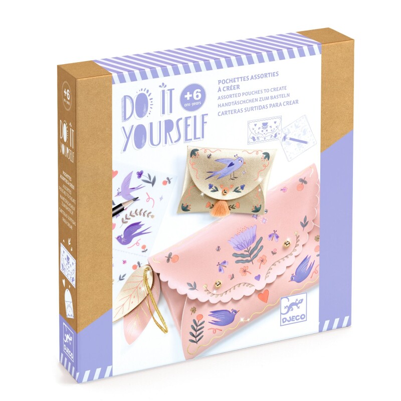 Carteras para crear Dulce kit de moda Djeco Carteras para crear Dulce kit de moda Djeco