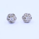 Caravanas antiguas oro 18k 2 tonos con brillantes. Caravanas antiguas oro 18k 2 tonos con brillantes.