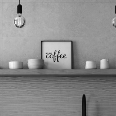 Ceramica Gris Brillo 25X70Cm Pared GAMAS DE GRIS