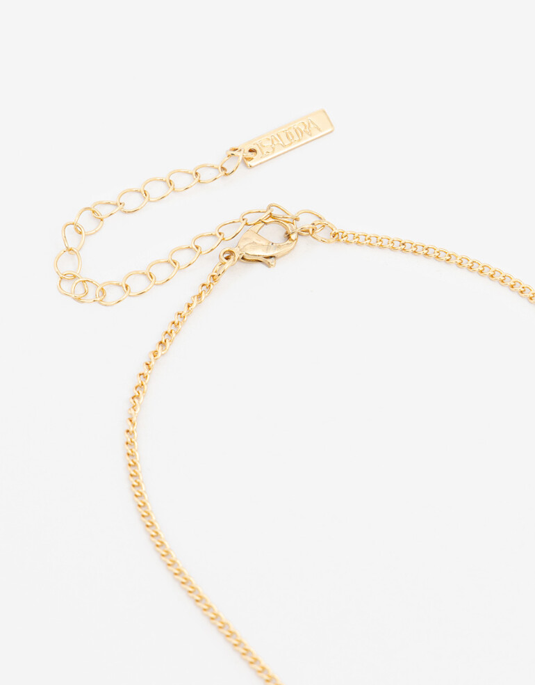 Cadena Corta con Dije Cadena Con Corazón - Dorado