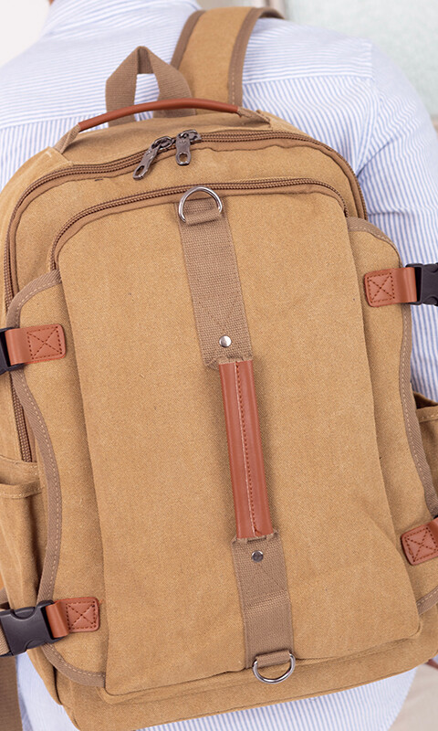 MOCHILA CANVAS HIMALAYA KAKI
