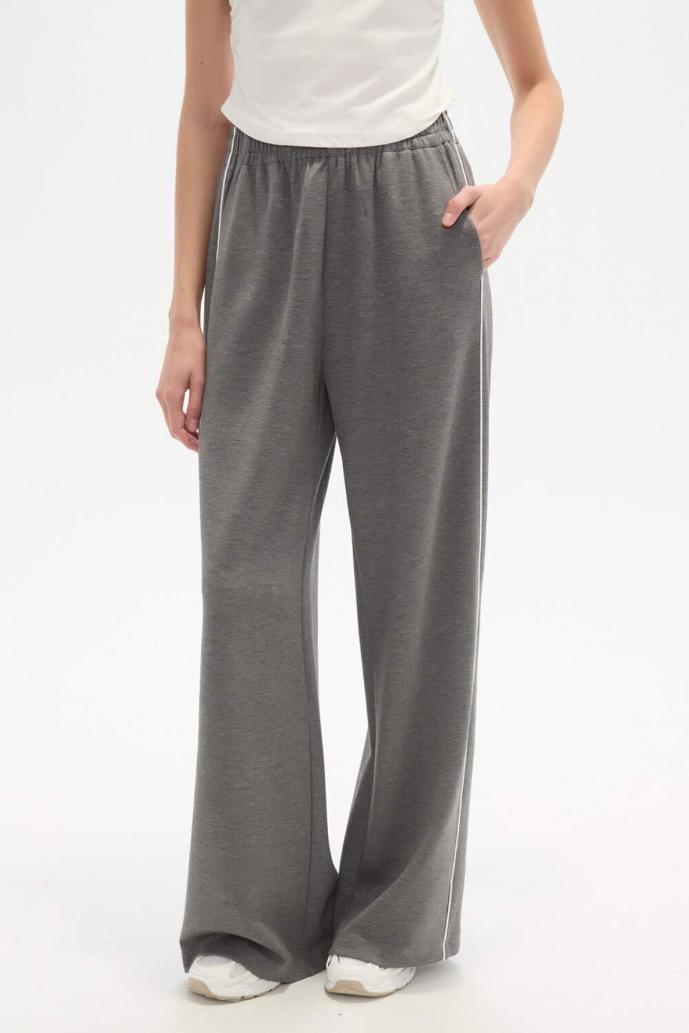 Pantalon Deportivo Bedmar Gris Melange Oscuro