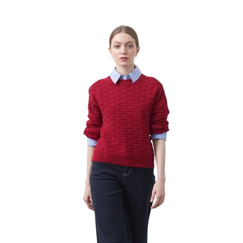 SWEATER DAMASO S-XL ROJO