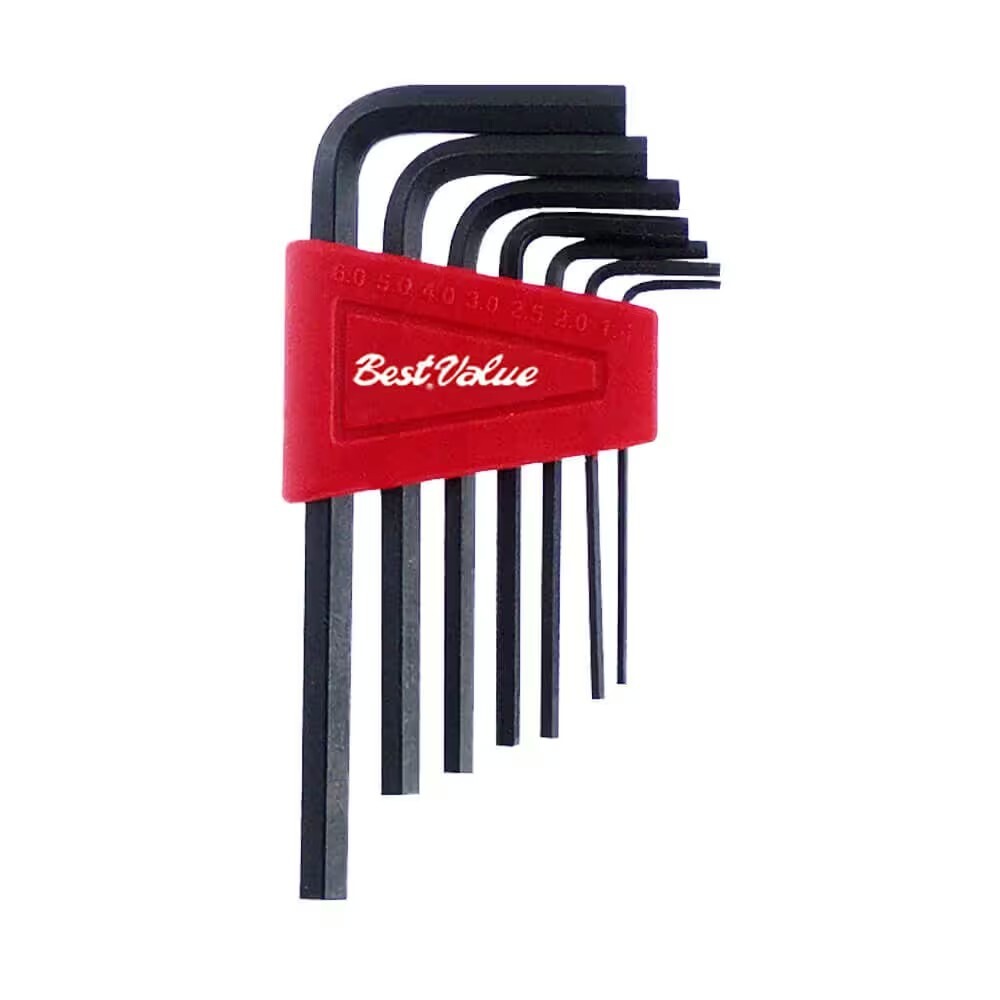 Jgo de llave allen métalica 7pz 1.5mm a 6mm Jgo De Llave Allen Métalica 7pz 1.5mm A 6mm