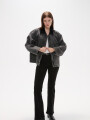 Campera Ralon Gris Oscuro