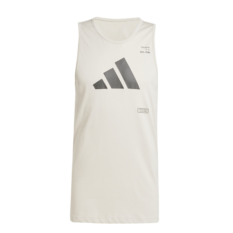 Musculosa de Hombre Adidas M All Beige - Negro