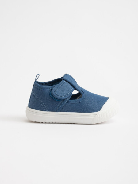 Guillermina con velcro estampado Celeste