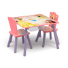 Juego de mesa y 2 sillas para niños Princesas Disney Juego de mesa y 2 sillas para niños Princesas Disney