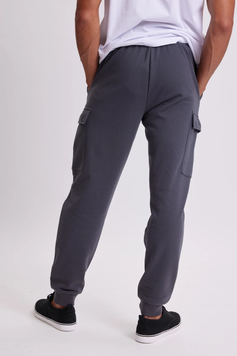 Pantalón deportivo jogger básico Gris Oscuro