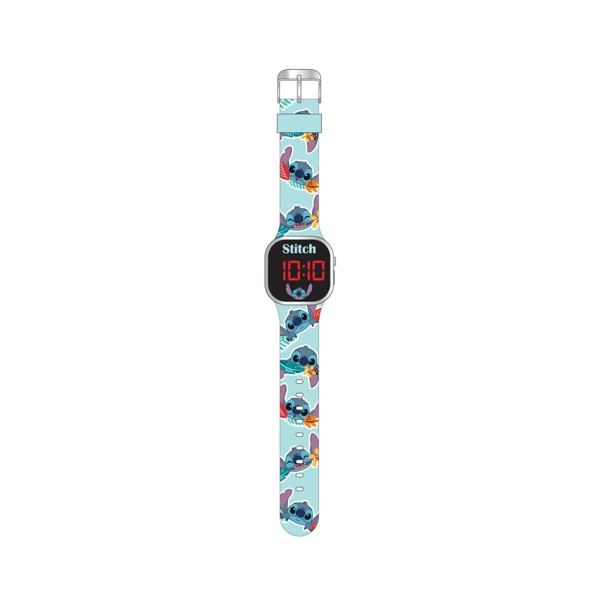 Reloj de niño digital banda led - Lilo & Stich Azul 