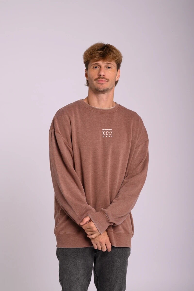 Buzo Hombre E/A/L/Base Alg.C/Fepl.C/Estam.Canva S-XL - Bordo 