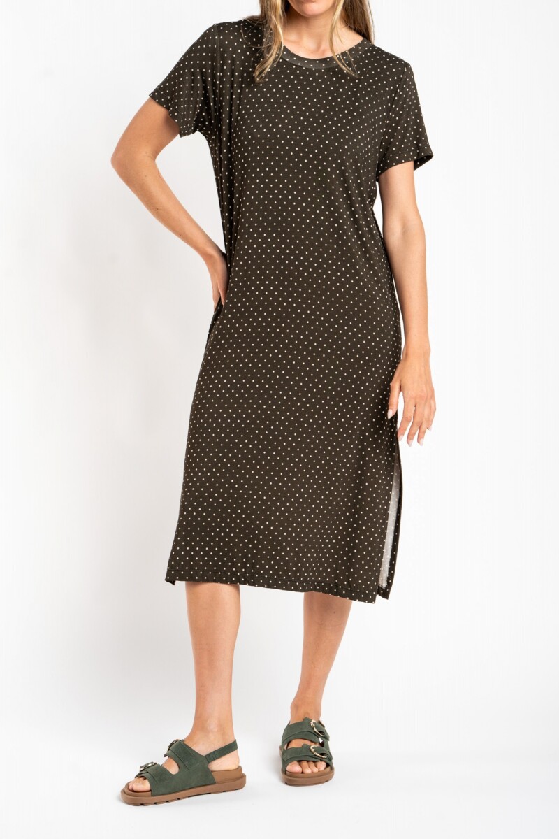 Vestido Lunares Chocolate