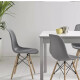 Silla Eames Gris | Diseño Nórdico | Patas de Madera | Comedor, Cocina y Oficina Silla Eames Gris | Diseño Nórdico | Patas de Madera | Comedor, Cocina y Oficina