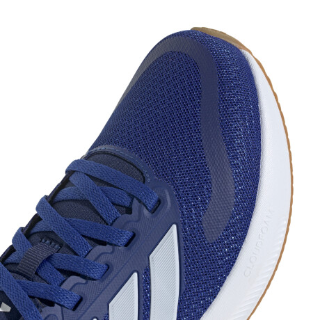 Championes Unisex Adidas Run Falcon 5 JRS Azul Francia - Blanco