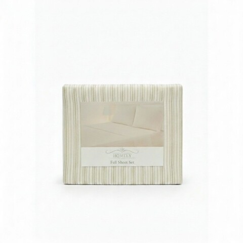 JGO SABANA ESTAMP BEIGE FULL 140X200+30CM 4PZAS Unica