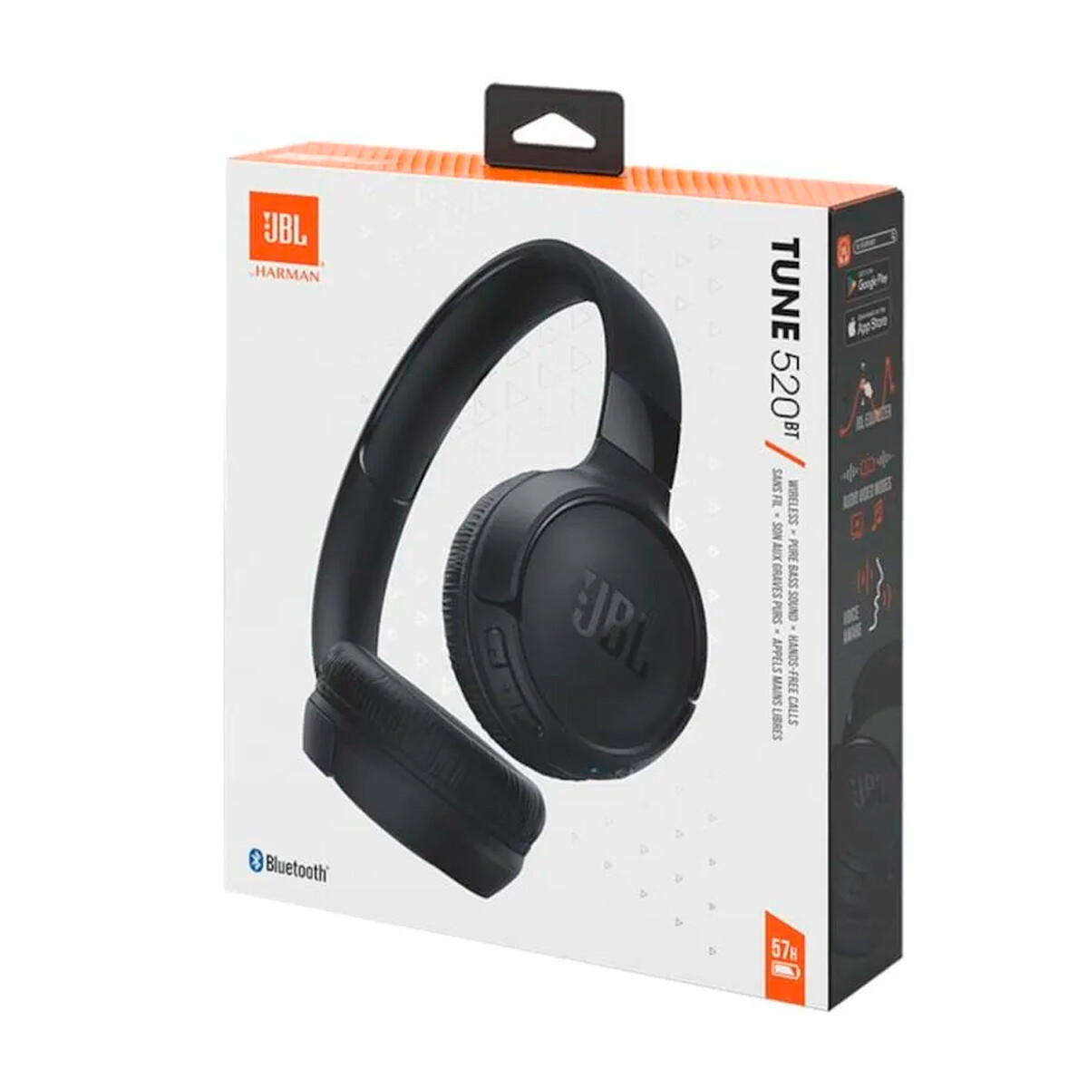 AURICULARES BT JBL T520BT NEGRO 