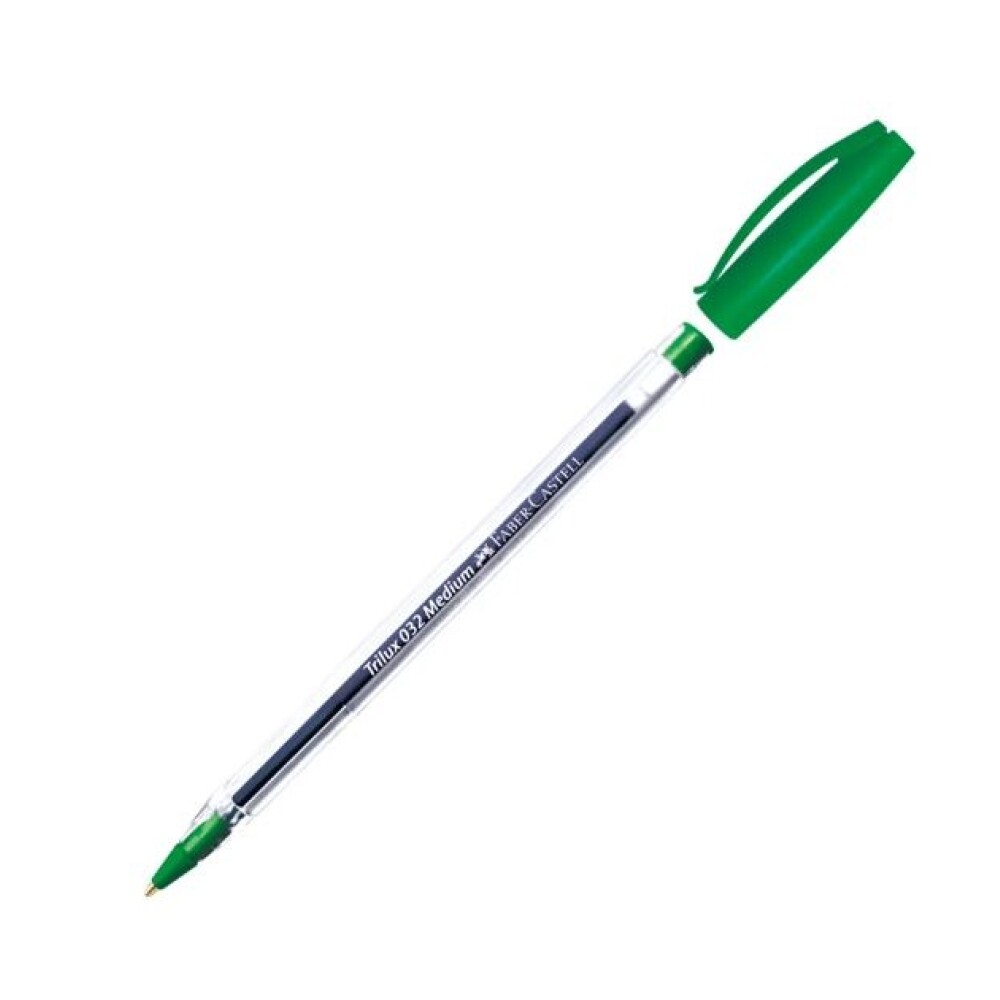 Bolígrafo Trilux Verde Faber-Castell #Bolígrafo Trilux Verde Faber-Castell