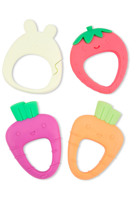 Juego de 4 mordillos, diseño granja Juego de 4 mordillos, diseño granja