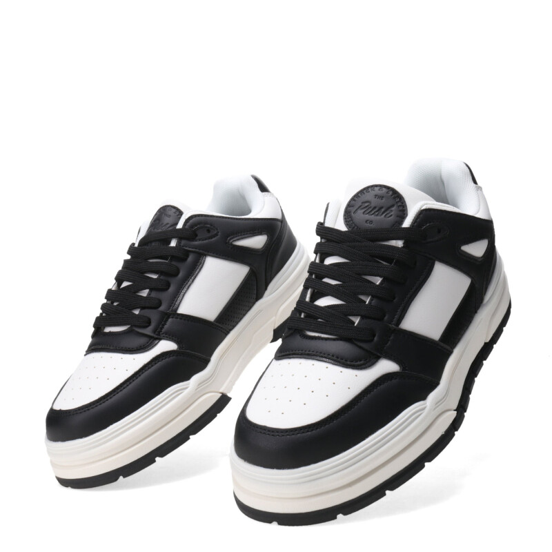 Championes de Hombre Push Blanco Serpiente - Negro