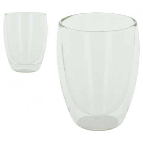 VASO VIDRIO TERMICO DOBLE PARED 300ML 8X11.5CM 22964 VASO VIDRIO TERMICO DOBLE PARED 300ML 8X11.5CM 22964