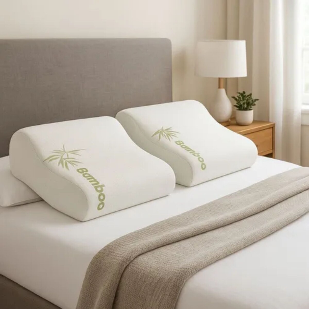 Promo 2 Almohada Bamboo Cervical 