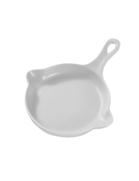 PLATO CON MANGO CERAMICA BLANCO MATE. 20x16x3CM PLATO CON MANGO CERAMICA BLANCO MATE. 20x16x3CM