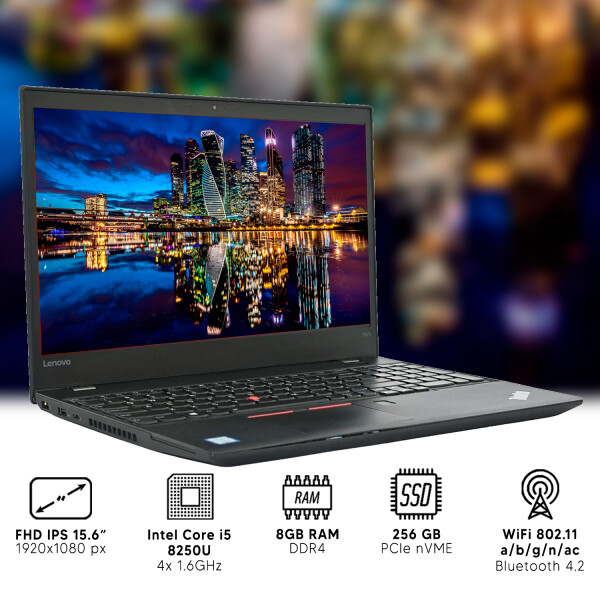 Notebook Lenovo Thinkpad T580 I5 8gb Ram | 256gb Ssd |15,6" NOTEBOOK RFPL LENOVO T580 I5/8/256/15.6