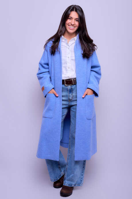 Capa Cuello Mao Celeste