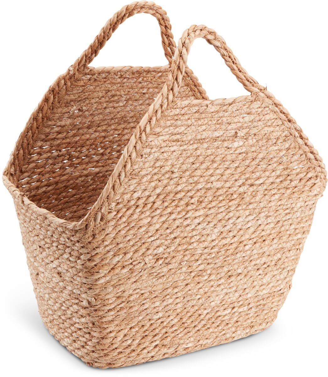 Cesta MICHAEL A22xL38xA43cm con asas - Natural 