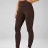 Leggings Cold Weather High-Waisted Pocket Mujer Cacao