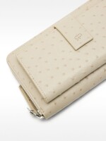 Cartera Con Grabado Animal taupe