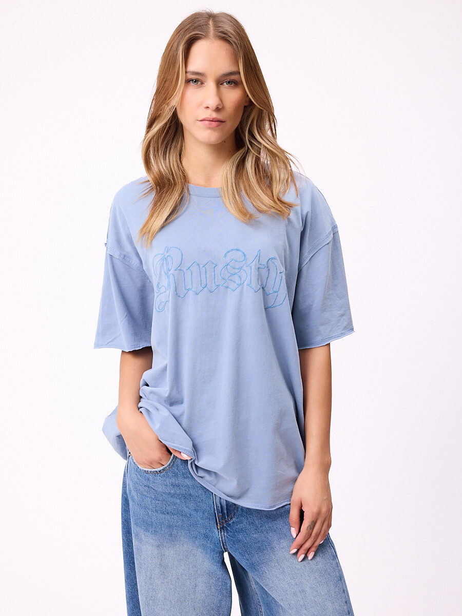 T-SHIRT CECILLE RUSTY - Celeste 