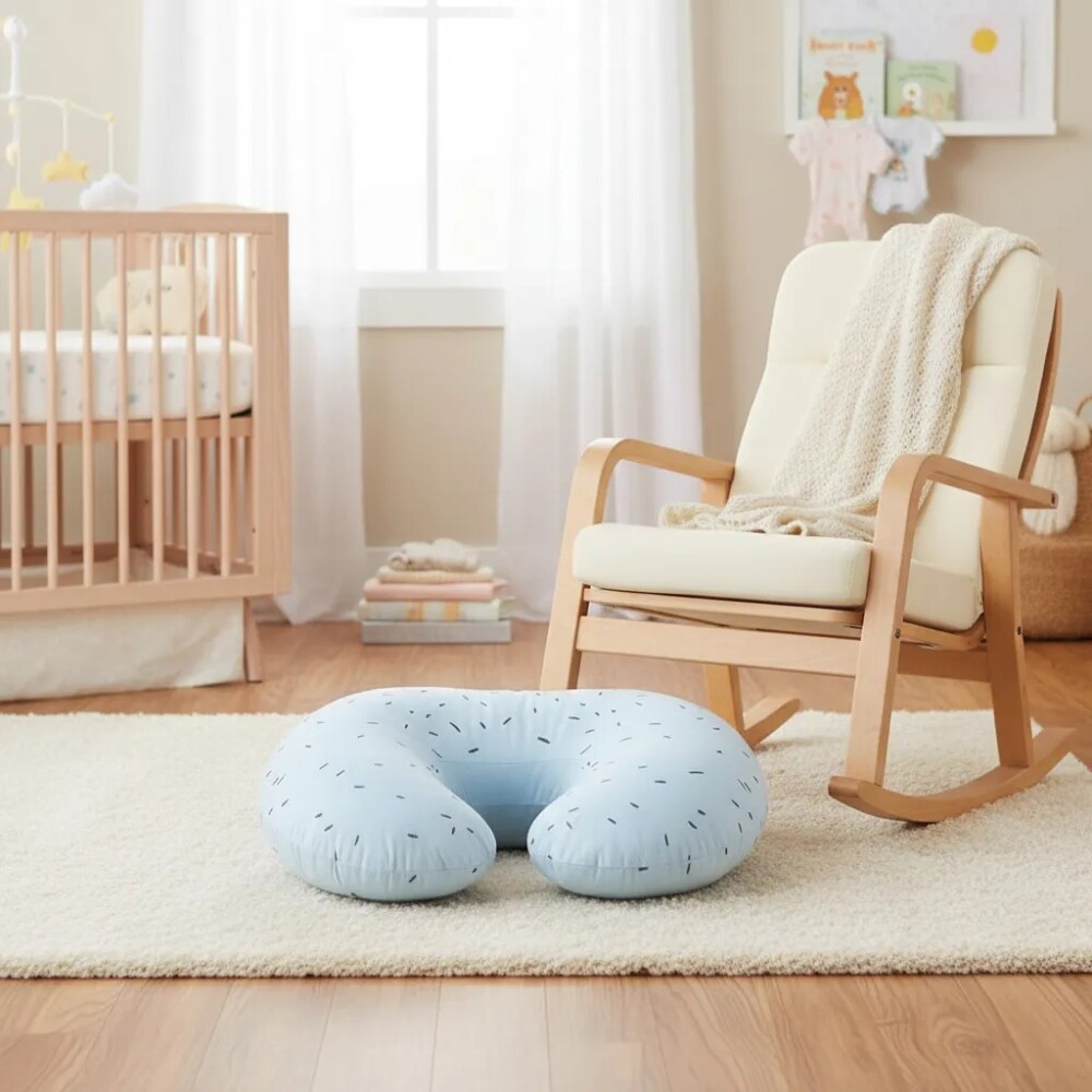 Almohada lactancia KIKKABOO bear blue