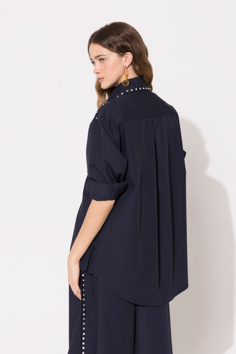 CAMISA BIANCA Azul Marino