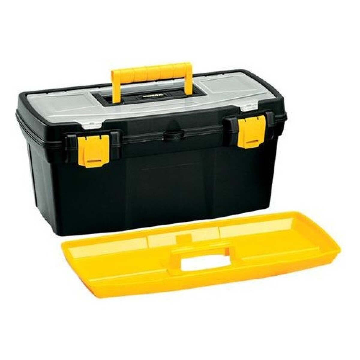 Caja de herramientas Rimax 19" con bandeja - Negroamarillo 