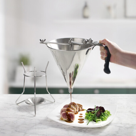 Dosificador Chino con Soporte de Acero Inoxidable 2 Litros Dosificador Chino con Soporte de Acero Inoxidable 2 Litros
