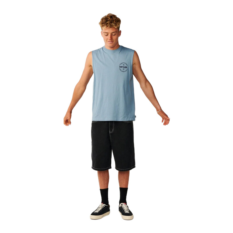 Musculosa Rip Curl Staple Muscle - Celeste Musculosa Rip Curl Staple Muscle - Celeste