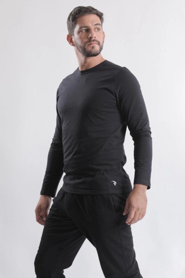 Remera de Algodón. NEGRO