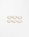 Sets Anillos Strass Set De Anillos - Dorado