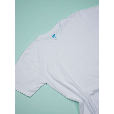 Camiseta con escote en v Blanco