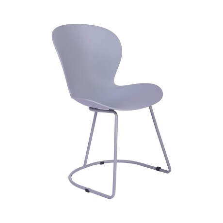 SILLA DE COMEDOR PP-Y-METAL GRIS SOLEI