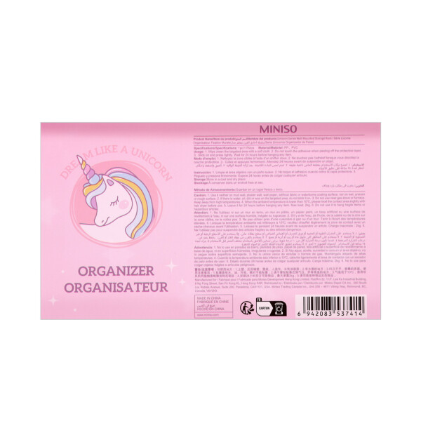 Organizador adhesivo unicornio Organizador adhesivo unicornio