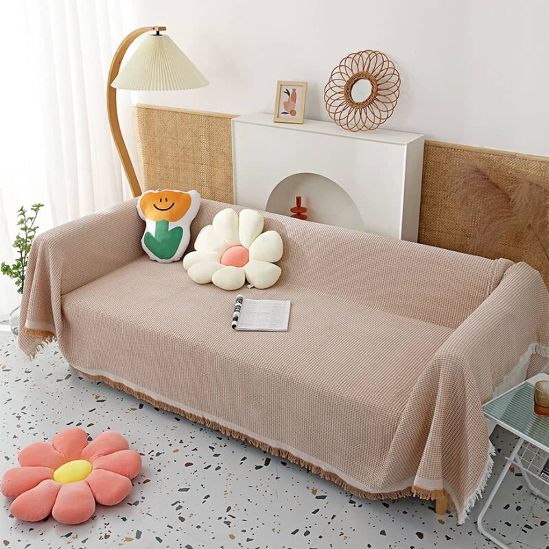 Manta para Sillon y Cama 230x250 cm beige