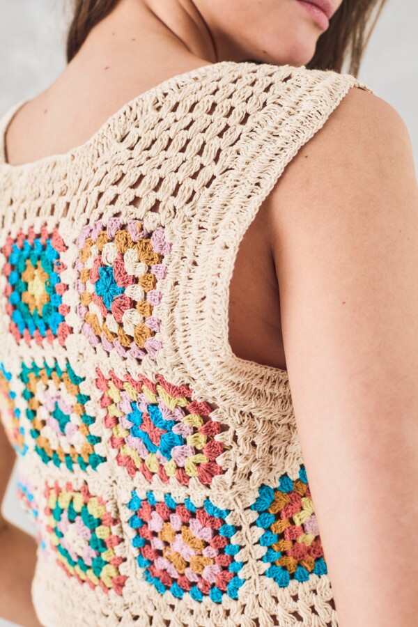 Top Crochet Nacar