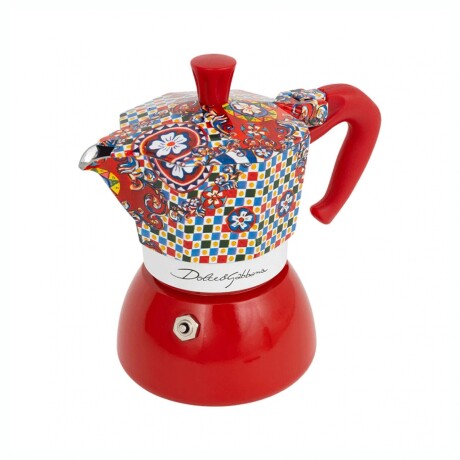 BIALETTI INDUCTION DG 4 POCILLOS Cafetera Italiana BIALETTI Moka Induction Edición Dolce Gabbana Capacidad 4 Pocillos -Red